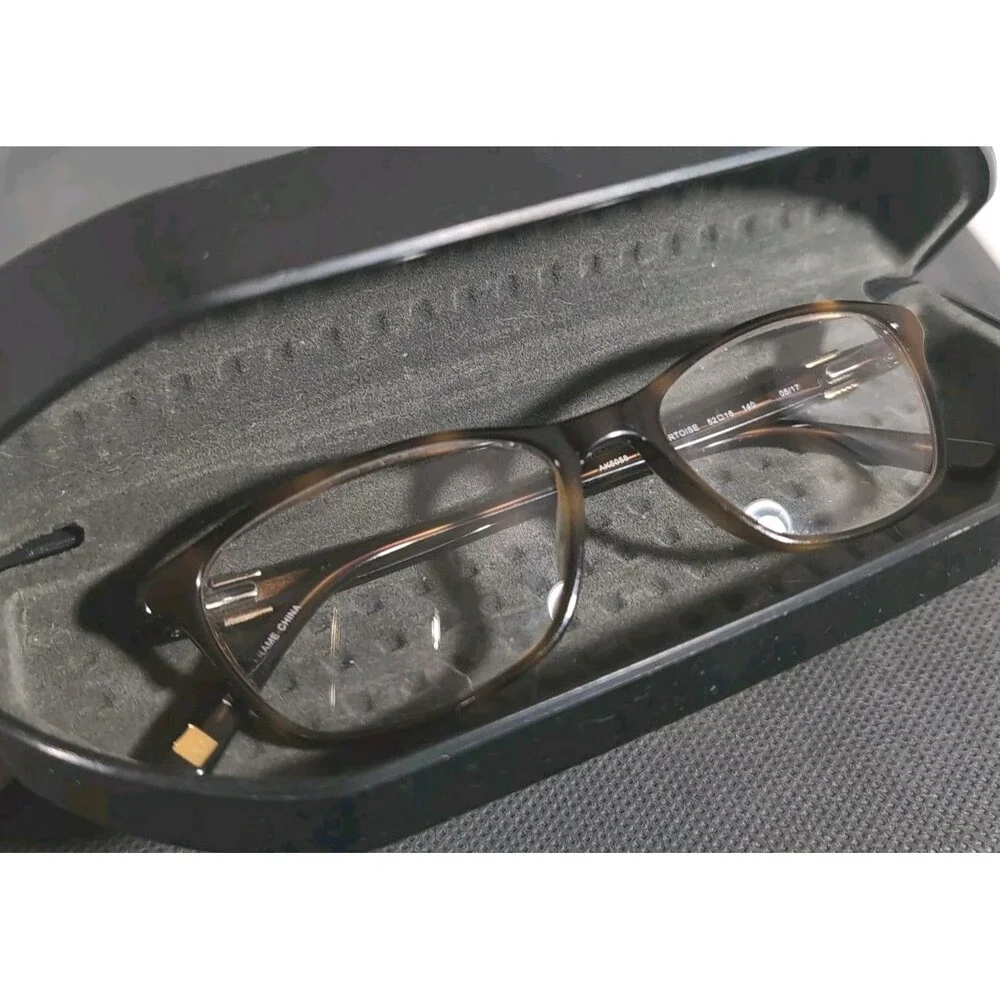Ann Klein 215 Brown Tortoise AK5850 Hinged Eyeglass Frames Only 52-16-140